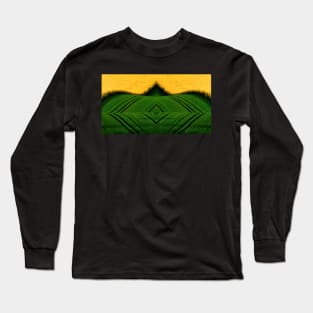 PATTERNS IN GREEN AND YELLOW Long Sleeve T-Shirt